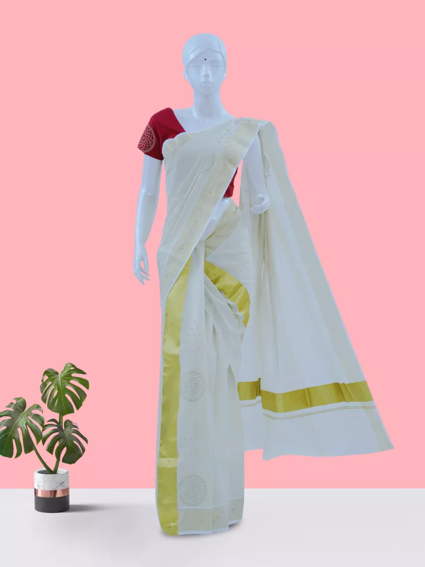 Traditional Kerala Set Mundu | Jolly Silks - The Destination Of Silks |  Online shopping site - Jolly Silks