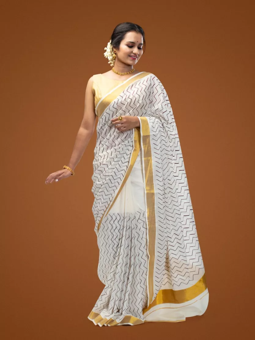 Kerala Kasavu Sarees